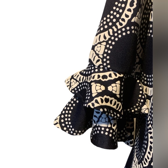 EUC Always Indigo Blue & White Midi Dress 2XL - Picture 4 of 8